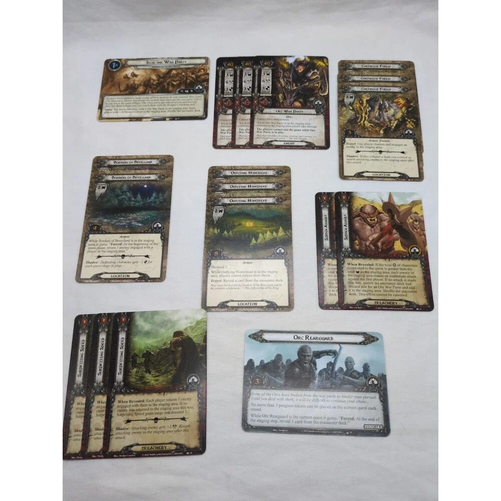 *Incomplete* Lord Of The Rings Lost Realm Expansion Cards